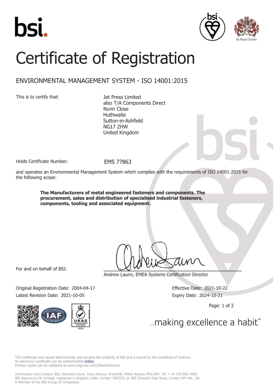JETPRESS ISO 14001